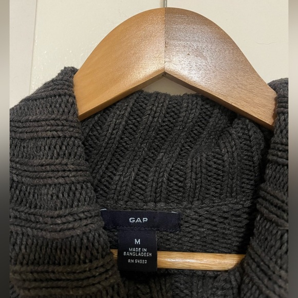 Vintage gap turtleneck cotton sweater in charcoal grey - Picture 2 of 4
